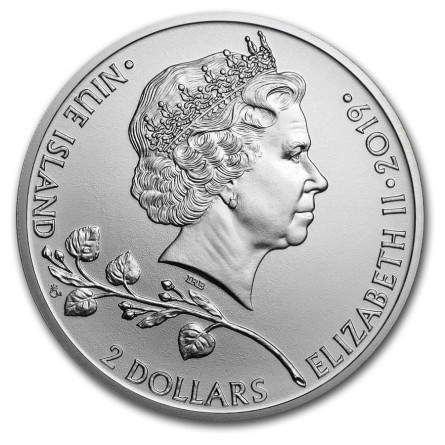 Srebrna Moneta Czech Lion 2019, 1 uncja - rewers
