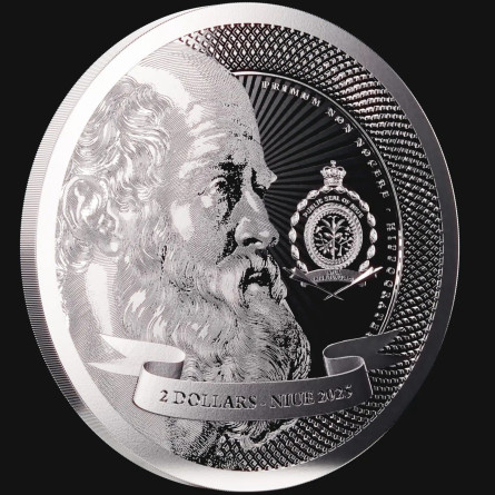 Srebrna Moneta Niue Vivat Humanitas 2025, 1 uncja - rewers