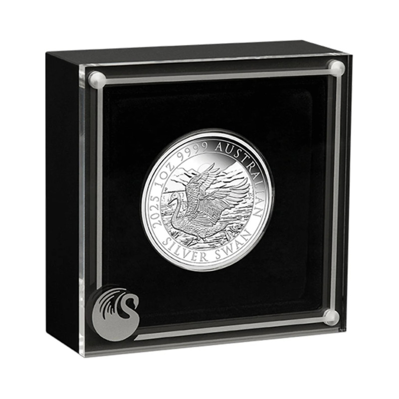 Australischer Schwan 2025 Proof-Silbermünze, 1 Unze - Box Australischer Schwan 2025 Proof-Silbermünze, 1 Unze - Box