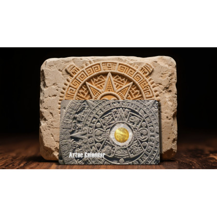 Złota Moneta Aztec Calendar 2025, 1/1000 uncji - blister 2 Złota Moneta Aztec Calendar 2025, 1/1000 uncji - blister 2