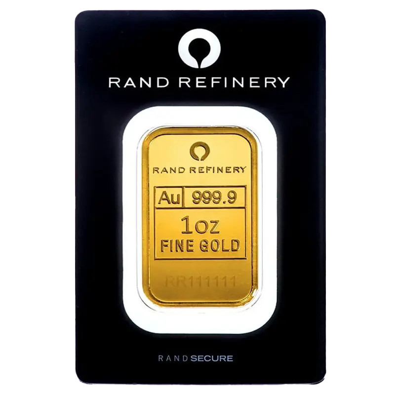 Gold Investment Bar Loxodonta Africana Rand Refinery 1 oz.