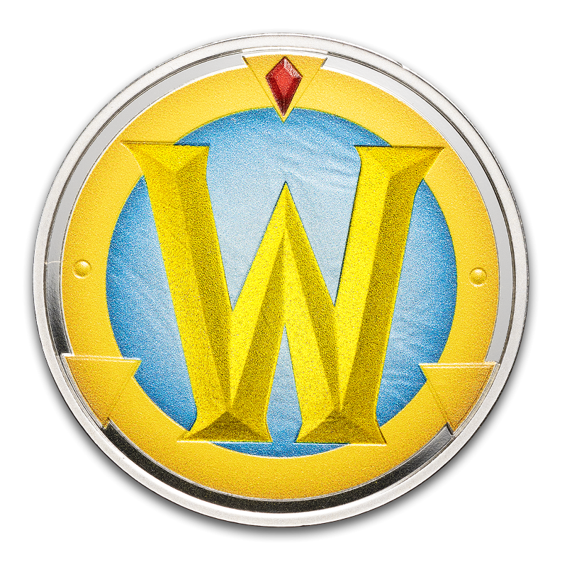 Srebrny Medal World of Warcraft Token, 1 uncja - rewers 2 Srebrny Medal World of Warcraft Token, 1 uncja - rewers 2