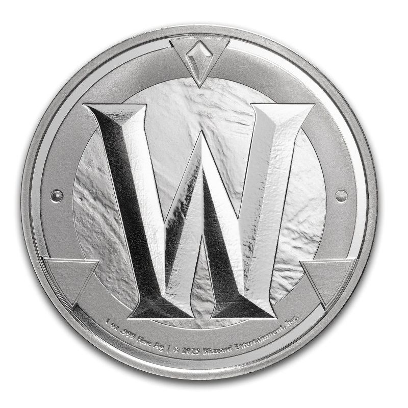 【OnOFF 様）World of Warcraft,Legion World of Warcraft Token Silver Round, 1 oz