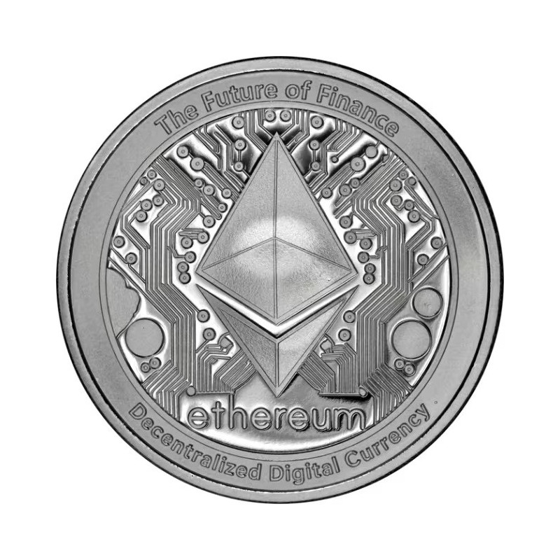Niue Ethereum 2025 Silbermünze, 1 Unze - Rückseite Niue Ethereum 2025 Silbermünze, 1 Unze - Rückseite