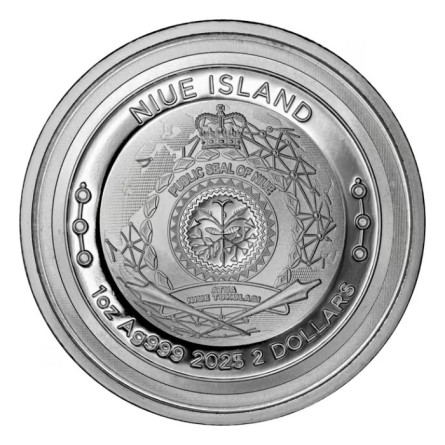 Niue Ethereum 2025 Silver Coin, 1 oz - reverse