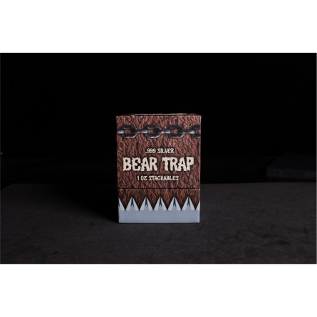 Srebrny Numizmat Bear Trap, 1 uncja - box 2