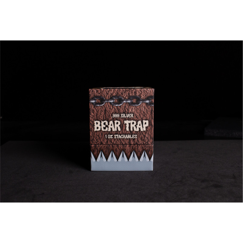 Srebrny Numizmat Bear Trap, 1 uncja - box 2