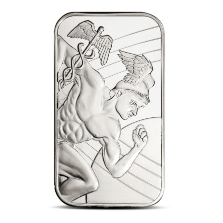 Silver Sunshine Mercury Bar, 1 oz - front