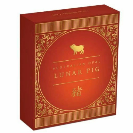 Srebrna Moneta Lunar Opal Year of the Pig 2019, 1 uncja