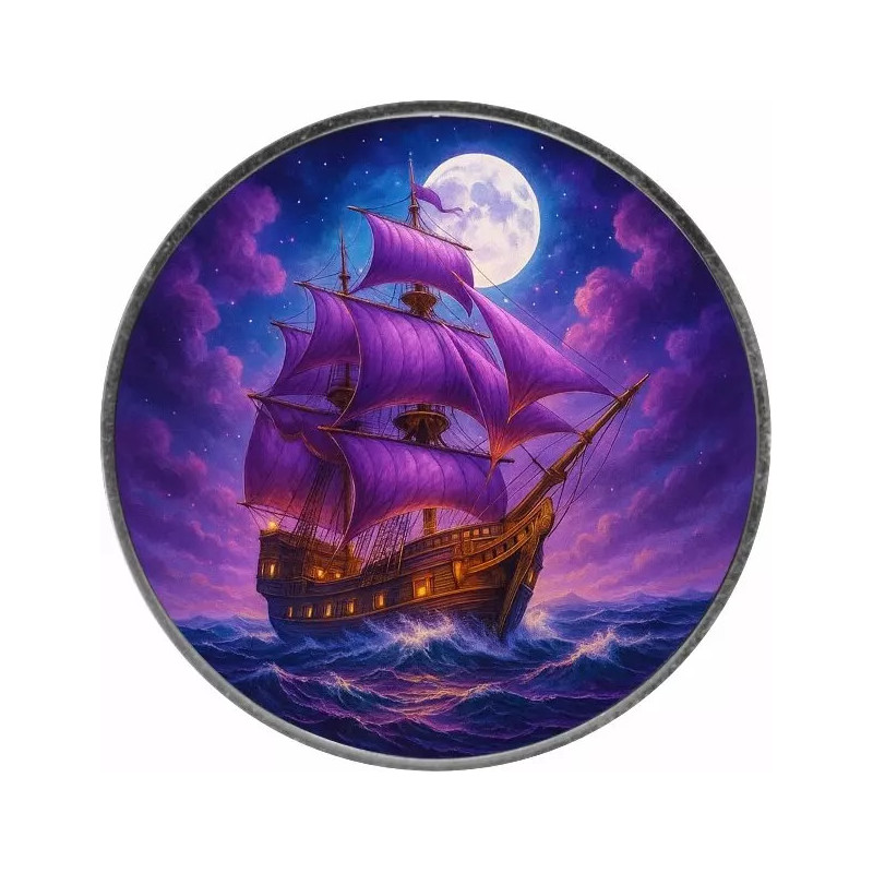 Srebrna Moneta Masters of The Seas: Amethyst Crown 2025, 1 uncja - rewers Srebrna Moneta Masters of The Seas: Amethyst Crown 2025, 1 uncja - rewers