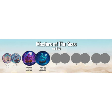 Srebrna Moneta Masters of The Seas: Amethyst Crown 2025, 1 uncja - series Srebrna Moneta Masters of The Seas: Amethyst Crown 2025, 1 uncja - series