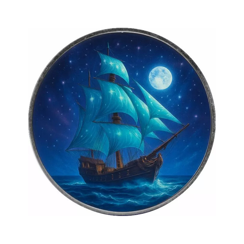 Srebrna Moneta Masters of The Seas: Starlight Nomad 2025, 1 uncja - rewers