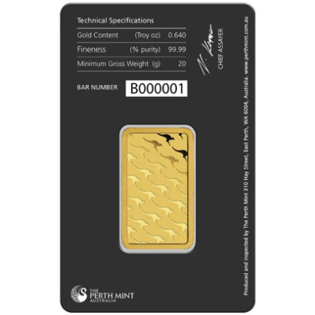 Złota Sztabka Inwestycyjna Perth Mint, 20g