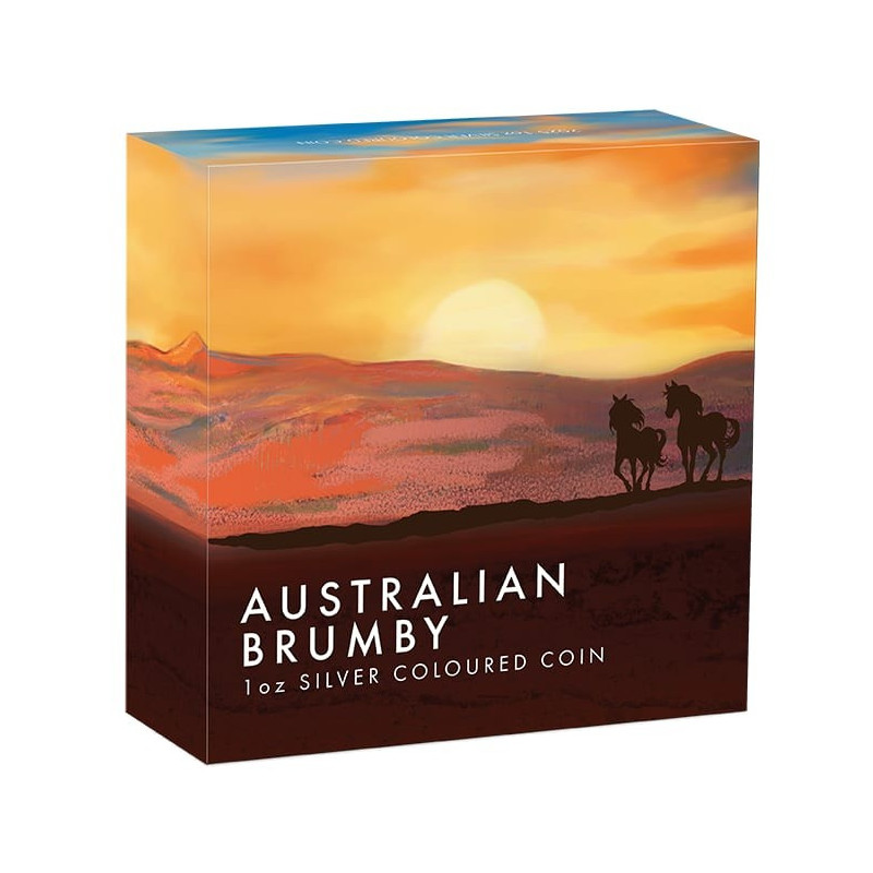 Srebrna Moneta Australian Brumby 2025 Color, 1 uncja - box 2 Srebrna Moneta Australian Brumby 2025 Color, 1 uncja - box 2