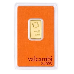 Złota sztabka Inwestycyjna Valcambi 5g - certipack