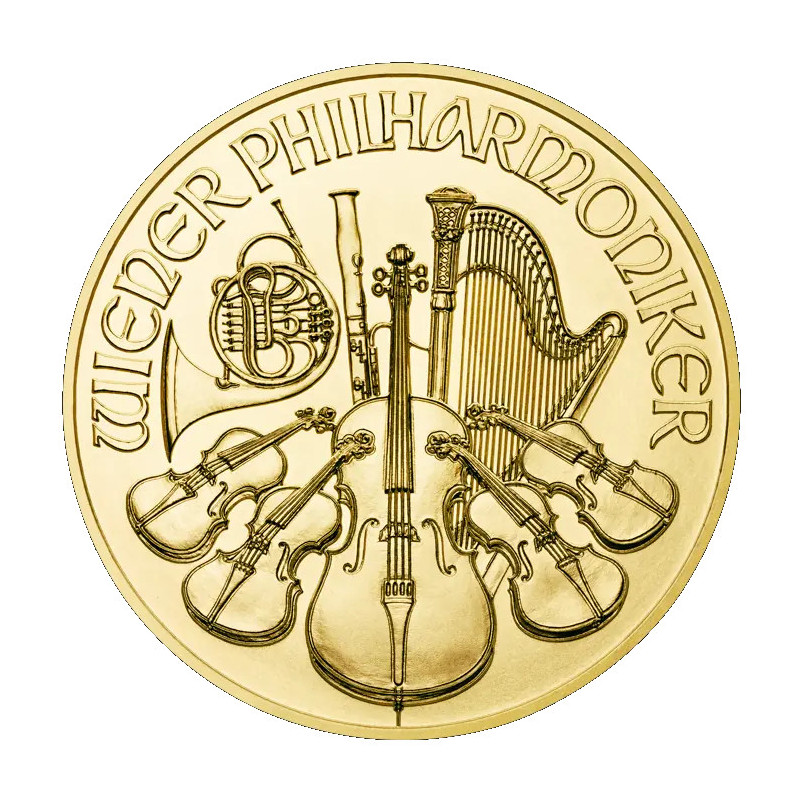Goldmünze „Wiener Philharmoniker“, Mix, 1/10 Unze Goldmünze „Wiener Philharmoniker“, Mix, 1/10 Unze
