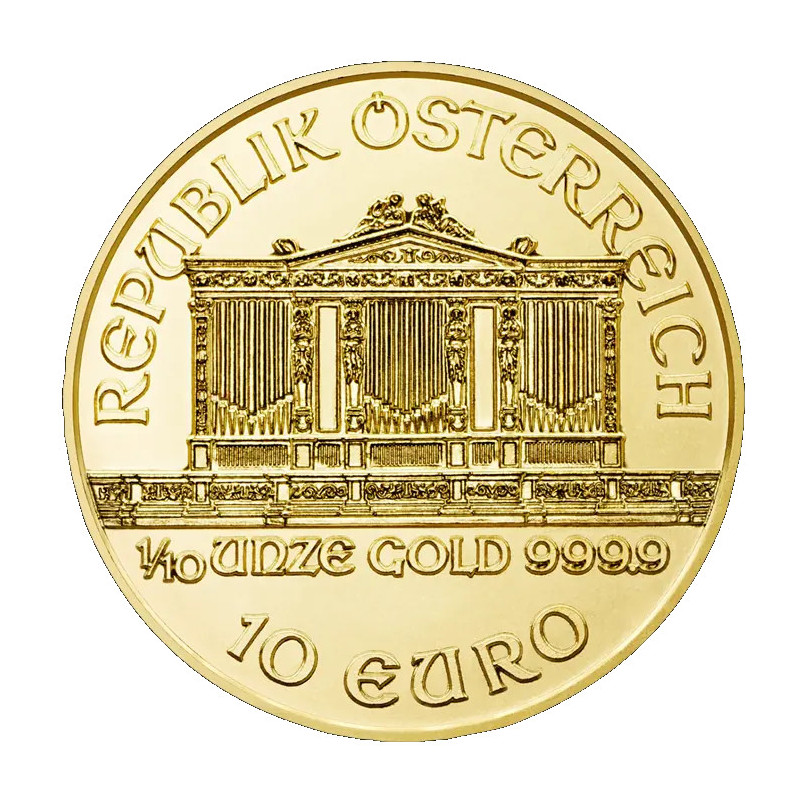 Goldmünze „Wiener Philharmoniker“, Mix, 1/10 Unze Goldmünze „Wiener Philharmoniker“, Mix, 1/10 Unze