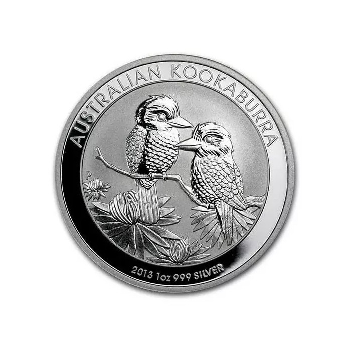 Австралійська срібна монета Кукабурра 2013 року - реверс