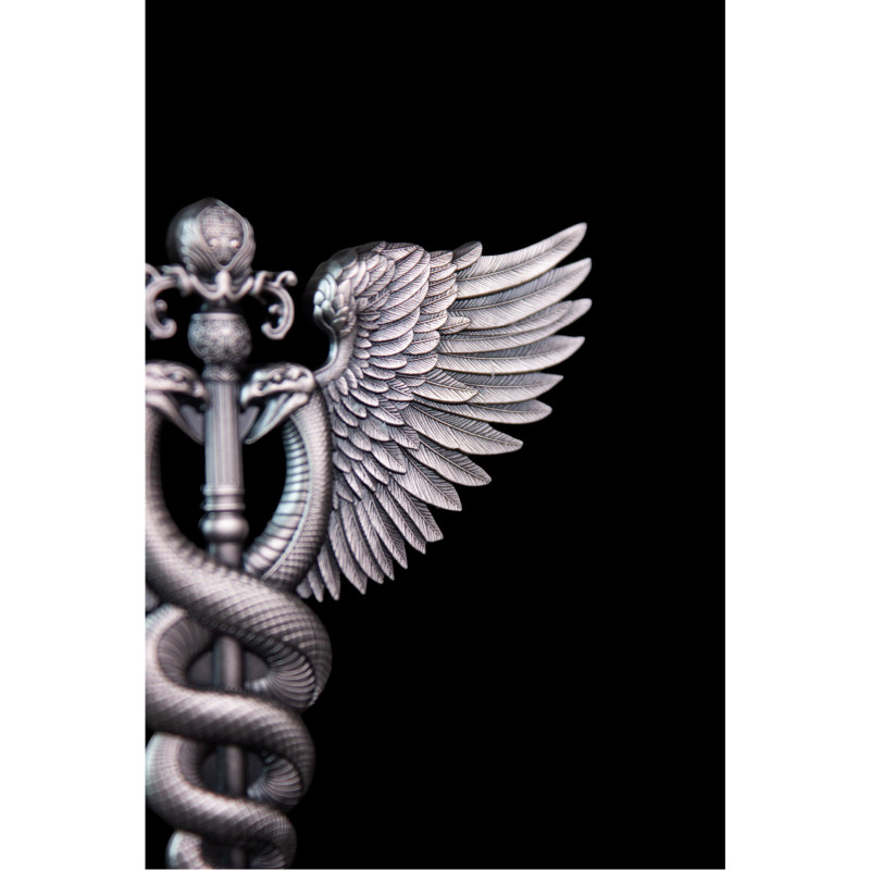 Srebrny Numizmat The Divine Weapons - Winged Staff, 2 uncje - 5