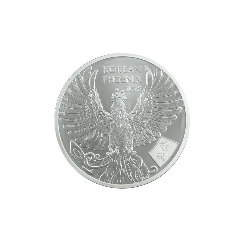 Srebrny Medal South Korean Phoenix 2025, 1 uncja - rewers