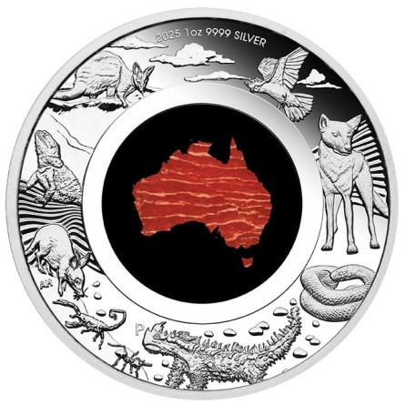 Srebrna Moneta Great Southern Land 2025 Proof, 1 uncja - rewers