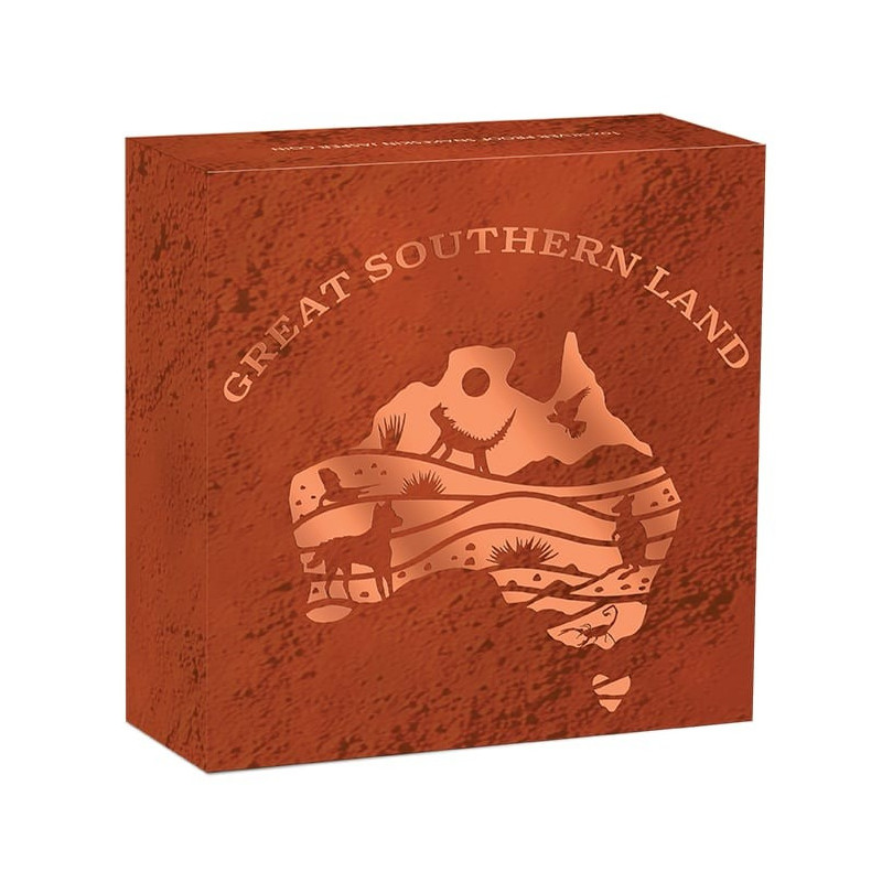 Сребрна Монета Great Southern Land 2025 Proof, 1 унція - коробка