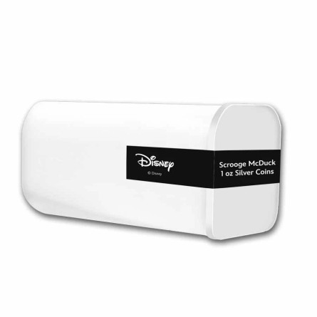 Srebrna Disney Coin: Scrooge McDuck 2025, 1 uncja - tube