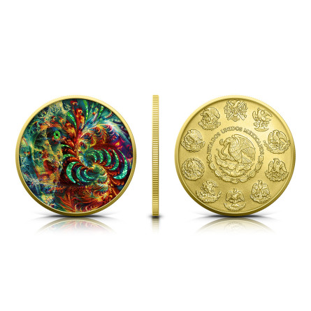 Srebrna Moneta Mexico Libertad 2024 Fractal Destiny, 1 uncja - edge Srebrna Moneta Mexico Libertad 2024 Fractal Destiny, 1 uncja - edge