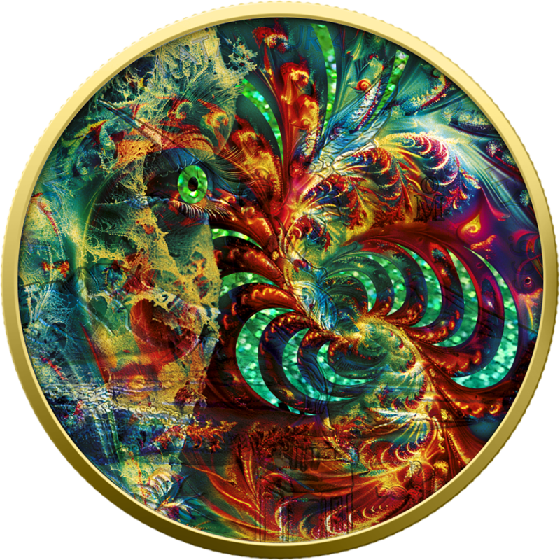 Mexico Libertad 2024 Fractal Destiny Silver Coin, 1 oz - reverse side Mexico Libertad 2024 Fractal Destiny Silver Coin, 1 oz - reverse side
