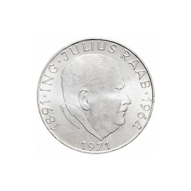 Silver Austra 50 Shilling Coin, Various vintages and designs, 20 gr - reverse 2