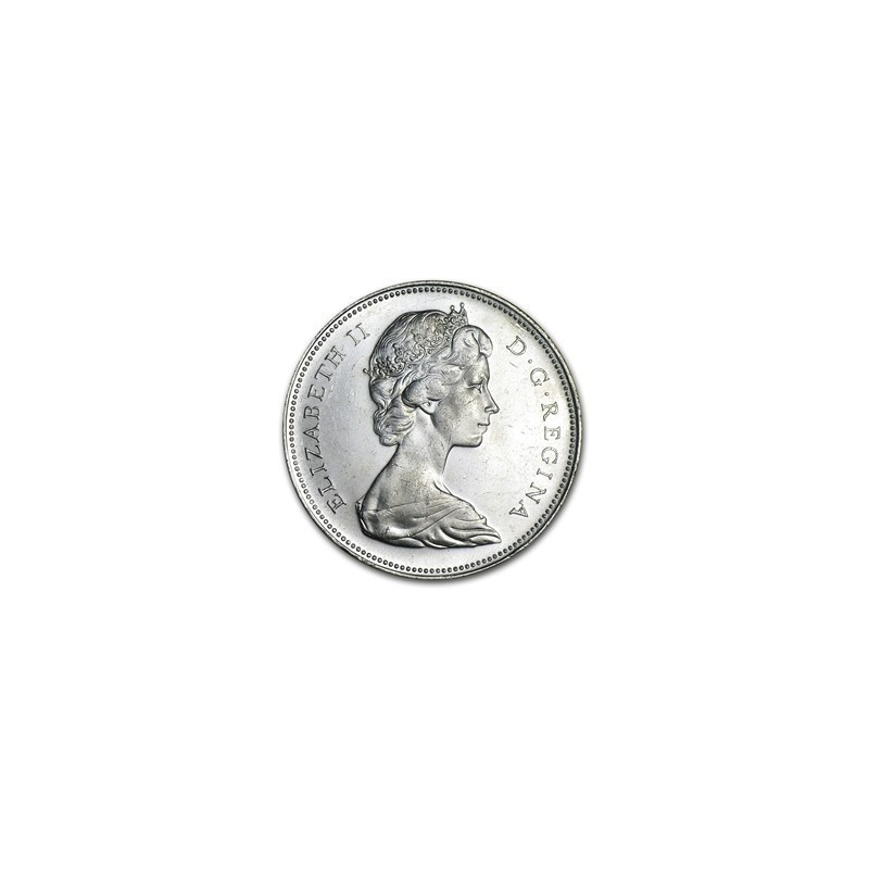 Srebrna Moneta Kanada 1 Dolar 1965-1967, 23,3 gr - awers