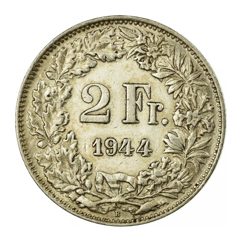 Srebrna Moneta Szwajcaria, 2 Franki 1874 - 1967, 10g