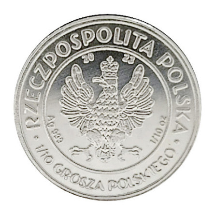 Srebrny Medal Husaria III BU, 1/10 uncji - rewers