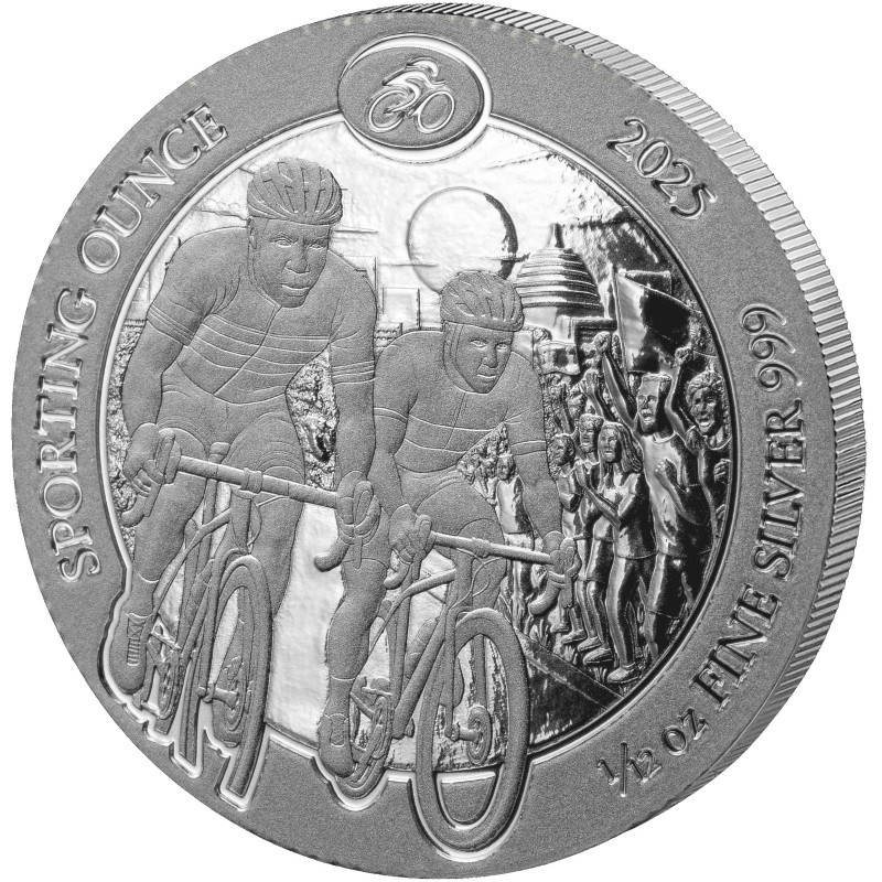 Silbermünze Sporting Ounce: Radsport 2025, 1/12 Unze Silbermünze Sporting Ounce: Radsport 2025, 1/12 Unze
