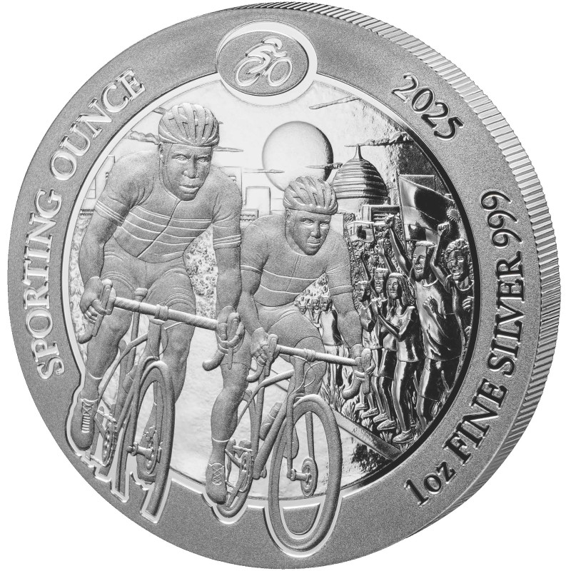 Srebrna Moneta Sporting Ounce: Cycling 2026, 1 uncja - rewers Srebrna Moneta Sporting Ounce: Cycling 2026, 1 uncja - rewers