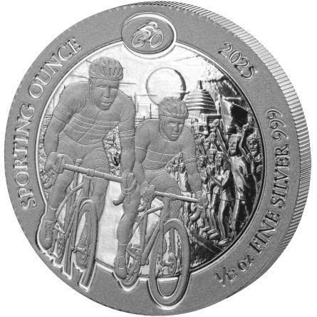 Srebrna Moneta Sporting Ounce: Cycling 2026 Proof 1 uncja - awers