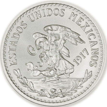 Srebrna Moneta 20 Peso Mexico Tribute, 1 uncja front