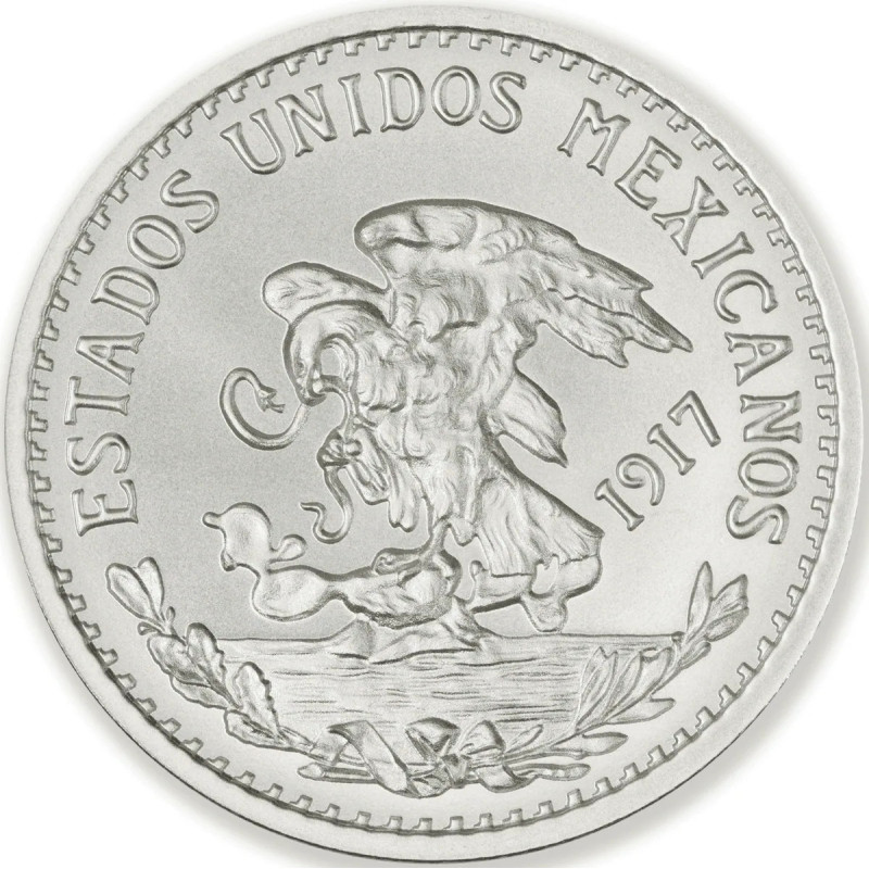 Srebrna Moneta 20 Peso Mexico Tribute, 1 uncja back