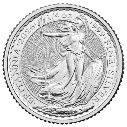 1/4 oz Britannia Charles III Silver Coin | 2026 1/4 oz Britannia Charles III Silver Coin | 2026