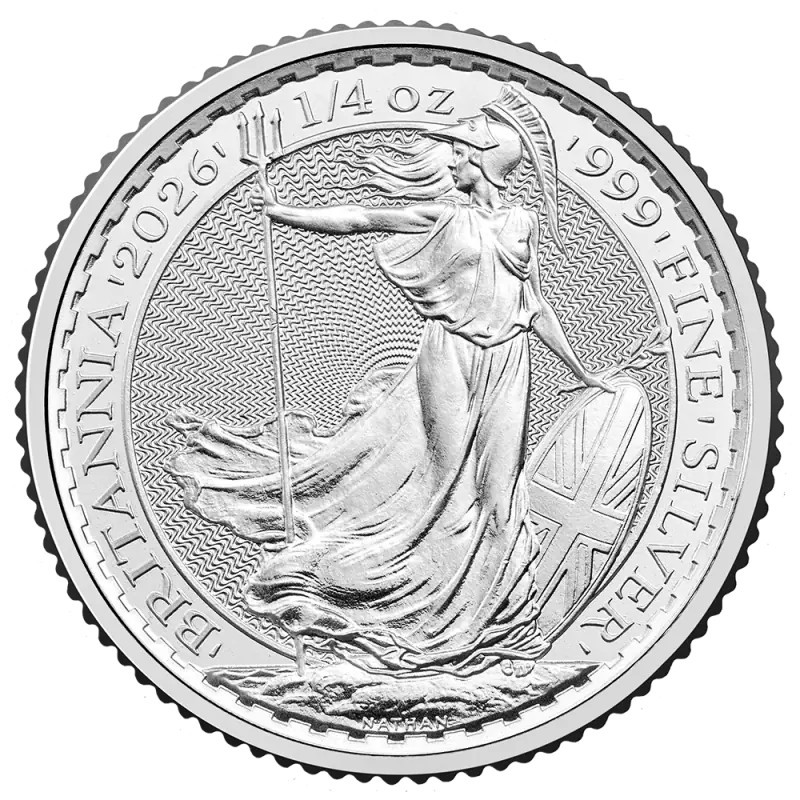 Srebrna Moneta Britannia 2026 1/4 uncji