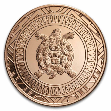 Miedziany Medal Delaware Nation, 1 oz front