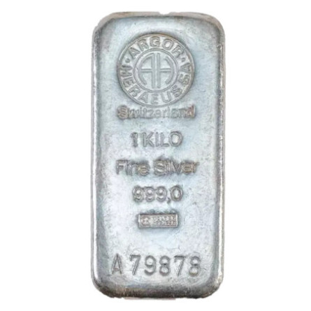 1 Kilo Silver Bar | Argor-Heraeus