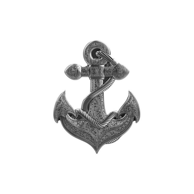 Samoa Nautical Anchor 2025 Silver Coin, 1 oz - reverse side Samoa Nautical Anchor 2025 Silver Coin, 1 oz - reverse side