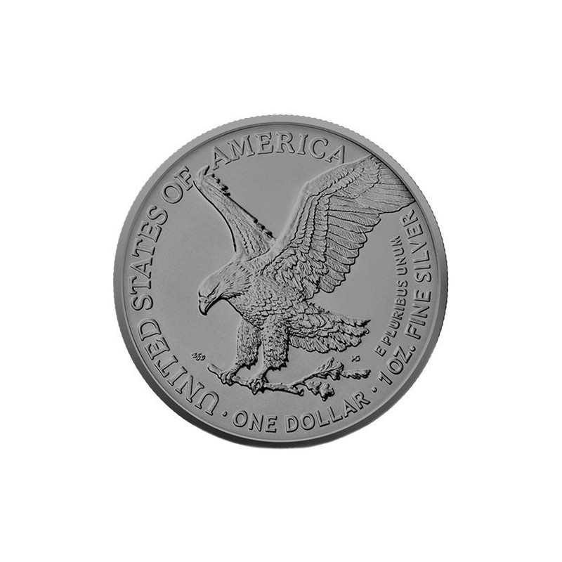2022 American Eagle Silver Coin: Winter 1 oz Back