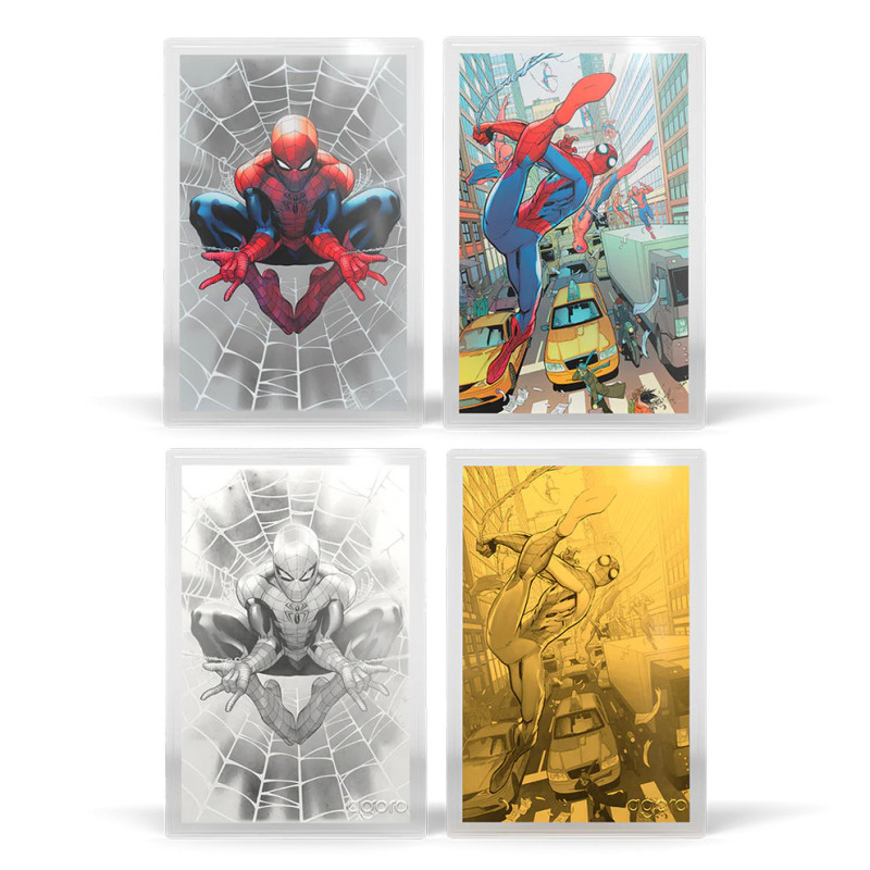 Srebrny Banknote Marvel - Spider-Man Folie Blind Box 2025, 5 gramów - set