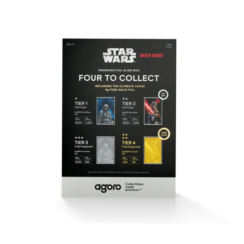 Srebrny Banknot Star Wars - Darth Vader Foil Blind Box 2025, 5 gramów - 1 Srebrny Banknot Star Wars - Darth Vader Foil Blind Box 2025, 5 gramów - 1
