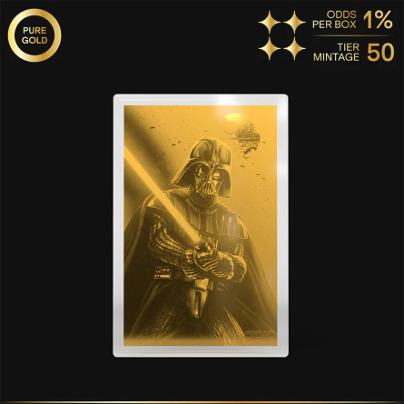 Srebrny Banknot Star Wars - Darth Vader Foil Blind Box 2025, 5 gramów - 5