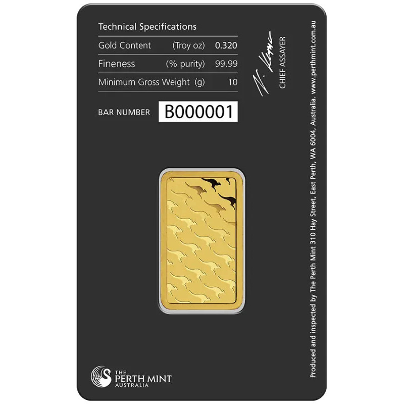 Złota Sztabka Inwestycyjna Perth Mint, 10g