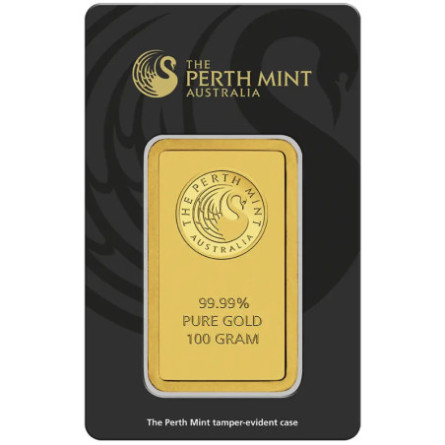 Złota Sztabka Inwestycyjna Perth Mint 100g