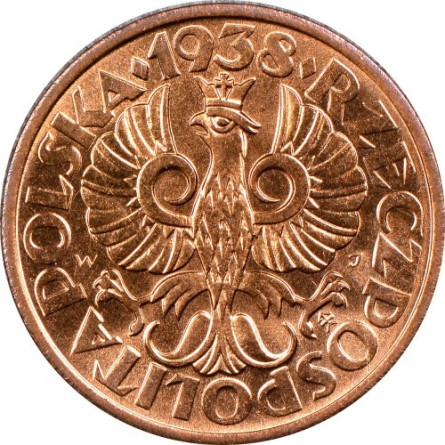 Moneta 2 Grosze Rzeczpospolita Polska 1925-1939 - rewers